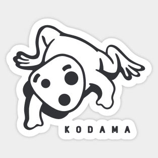 Kodama A spirit in Japanese folklore that inhabit trees Sticker